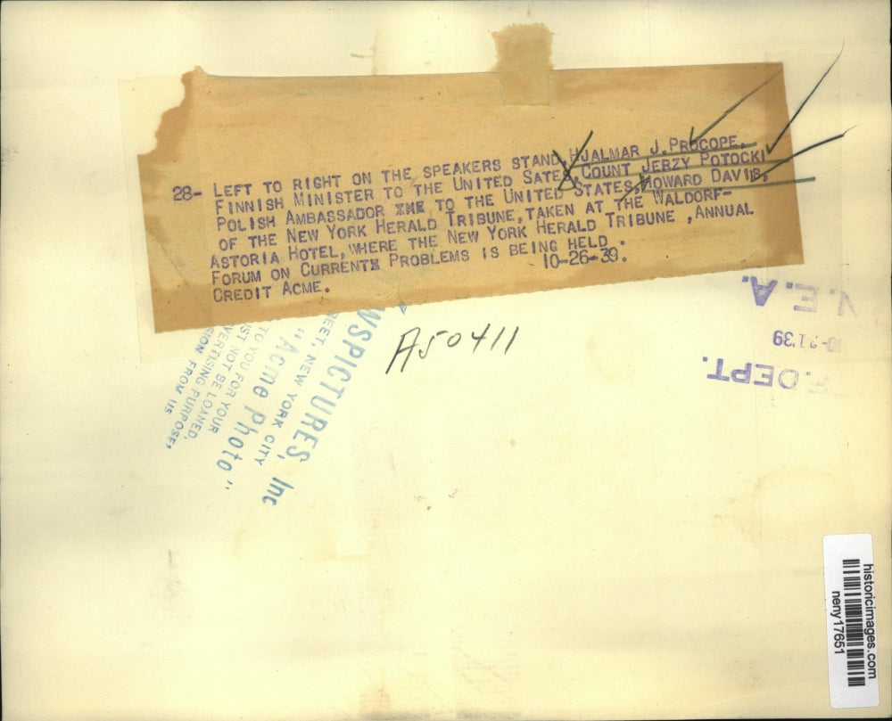 1939 Press Photo NEW YORK ANNUAL FORUM ON CURRENT PROBLEMS NY - neny17651