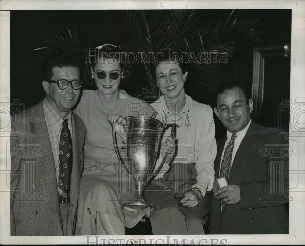 1947 Press Photo New YorkWorld Master Bridge champs at 21st annual meet NYC