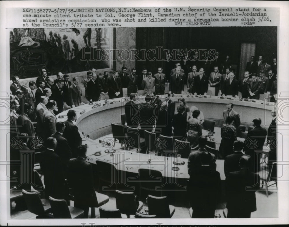 1958 Press Photo NEW YORK U.N. SECURITY COUNCIL NYC - neny18349