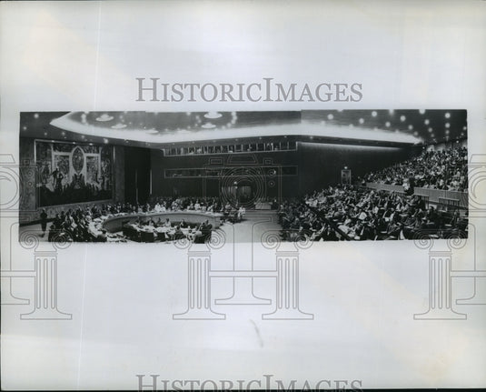 1958 Press Photo NEW YORK UNUSUAL WIDE-ANGLE PHOTOGRAPH NYC - neny18352