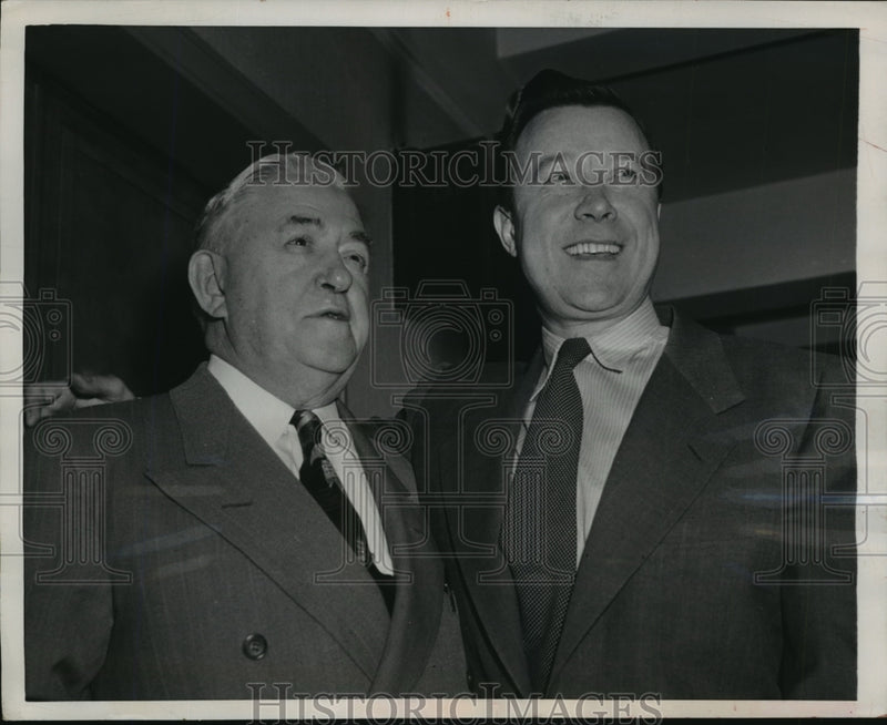 Load image into Gallery viewer, 1952 Press Photo New York CIO Leaders Allen Haywood and Walter Reuther NYC
