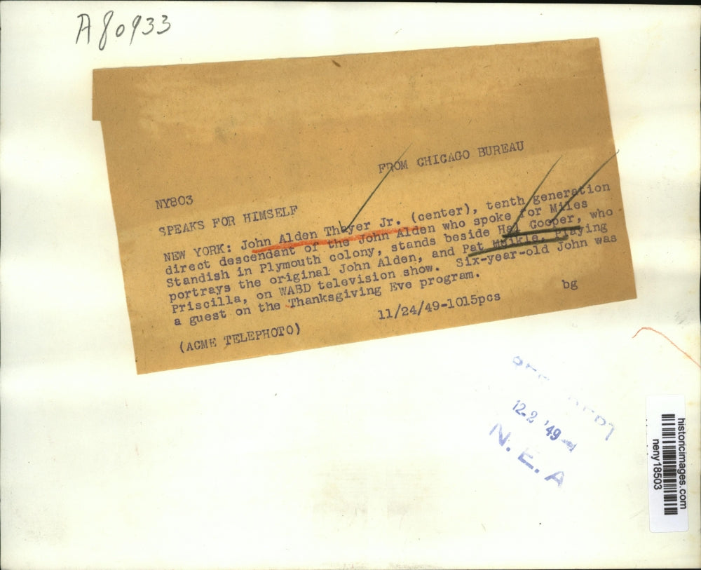 1949 Press Photo NEW YORK SPEAKS FOR HIMSELF NYC - neny18503