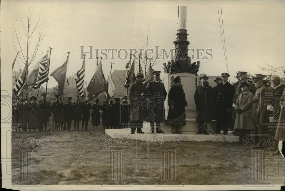 1926 Press Photo New York John B McKee at Central Park Mall Armistice Day NYC- Historic Images