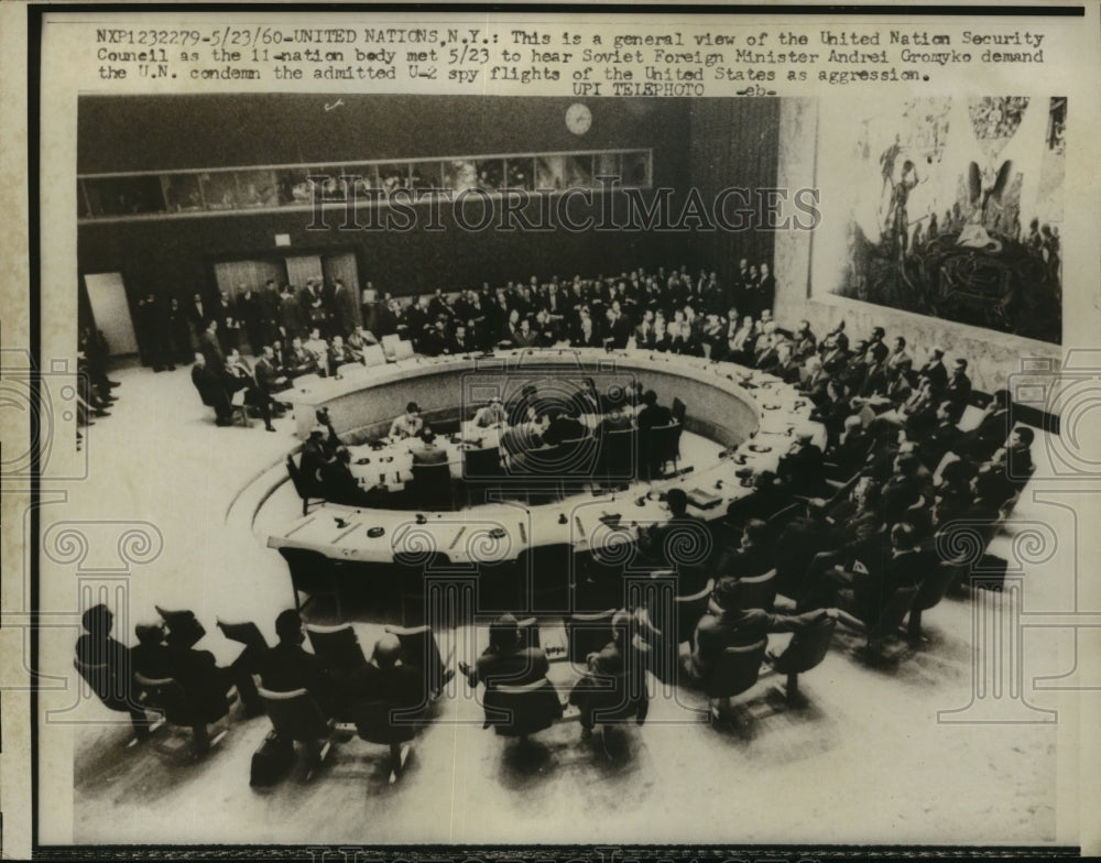 1960 Press Photo New York United Nations Security Council NYC - neny19037
