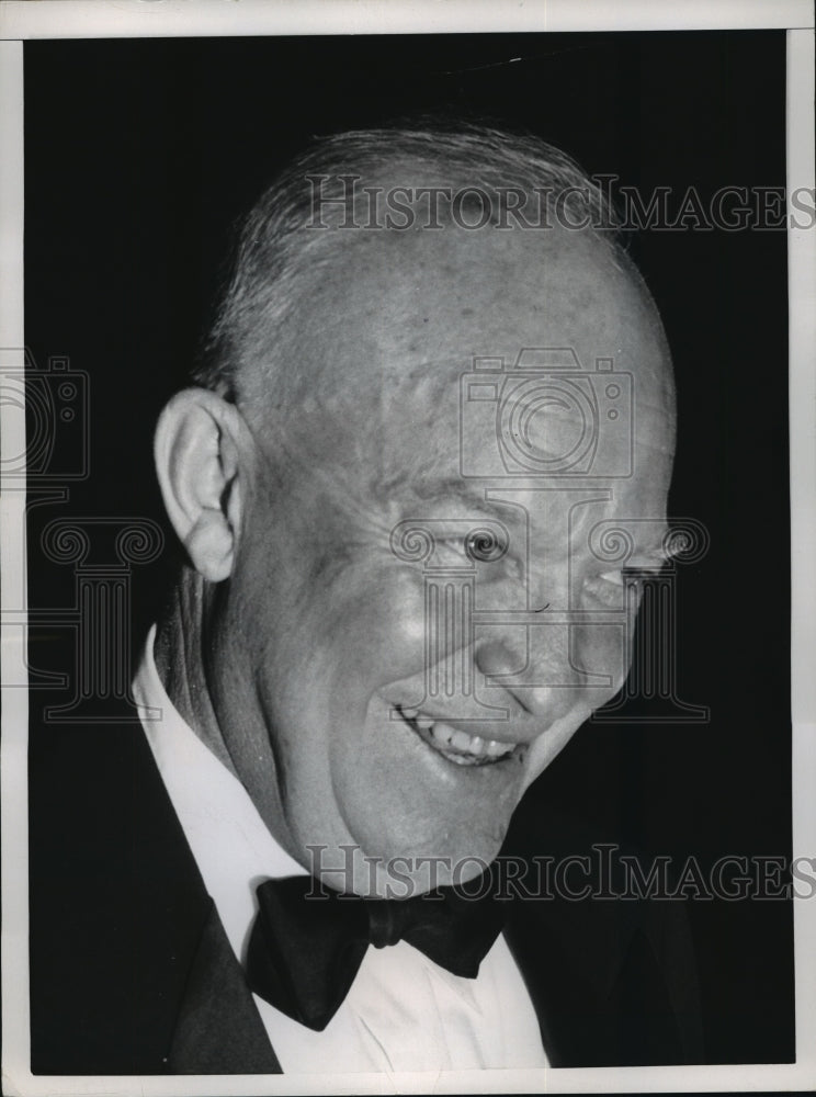 1952 Press Photo New York President Dwight D Eisenhower at GOP Headquarters NYC