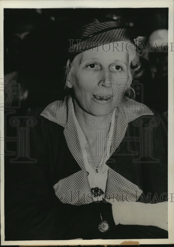 1934 Press Photo New York Beatrice Beecher testified at Congressional Inq NYC