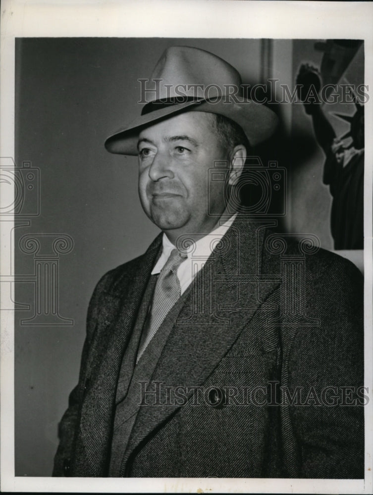 1940 Press Photo New York Axel C. Wickham, Secretary of British Air Ministry NYC