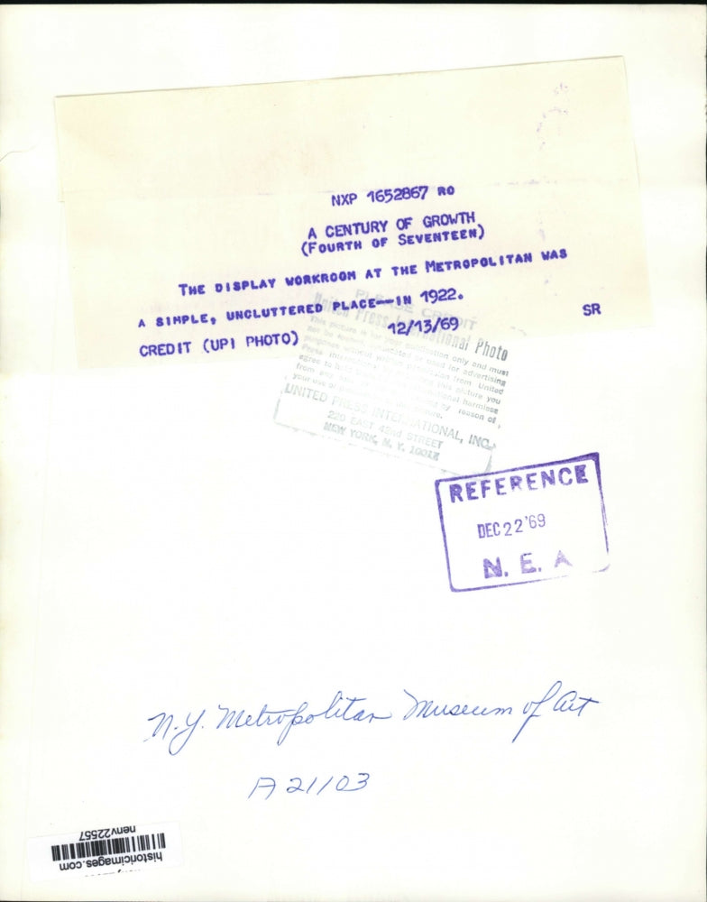 1969 Press Photo NEW YORK METROPOLITAN MUSEUM OF ART NYC - neny22557