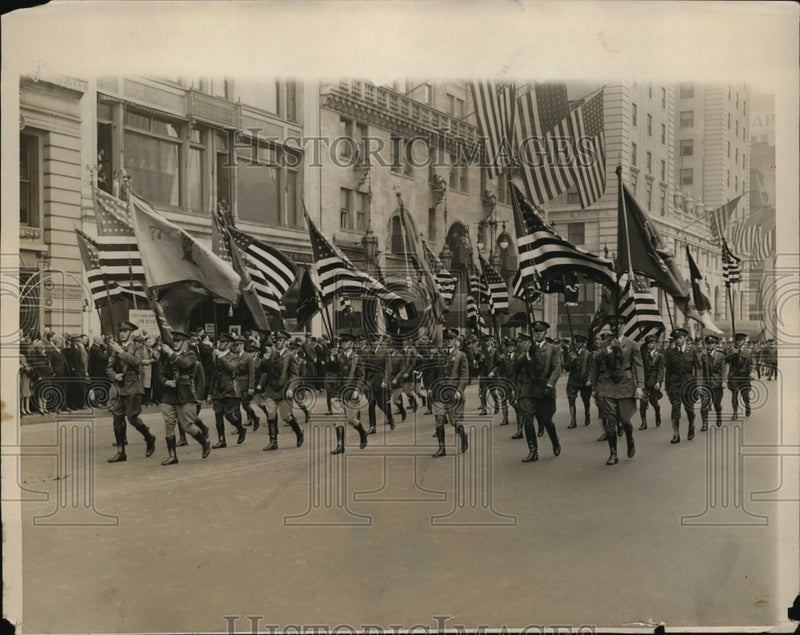 Load image into Gallery viewer, 1929 Press Photo NEW YORK ARMY DAY OBSERVED IN NYC - neny23142
