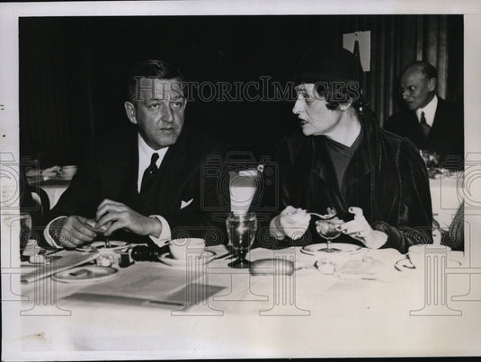 1933 Press Photo NEW YORK CITIZENS FAMILY WELFARE COMMITTEE HOLDS LUNCHEON NYC