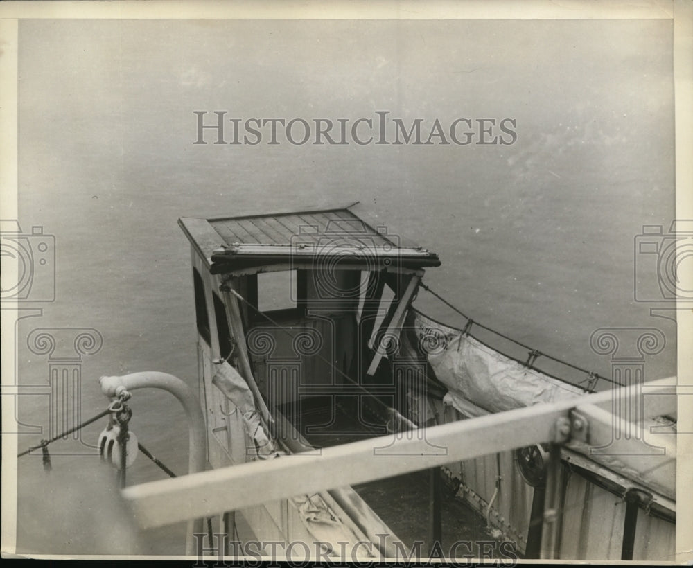 1930 Press Photo NEW YORK S.S. VEEMDAM ARRIVES IN NY AFTER CROSSING NYC