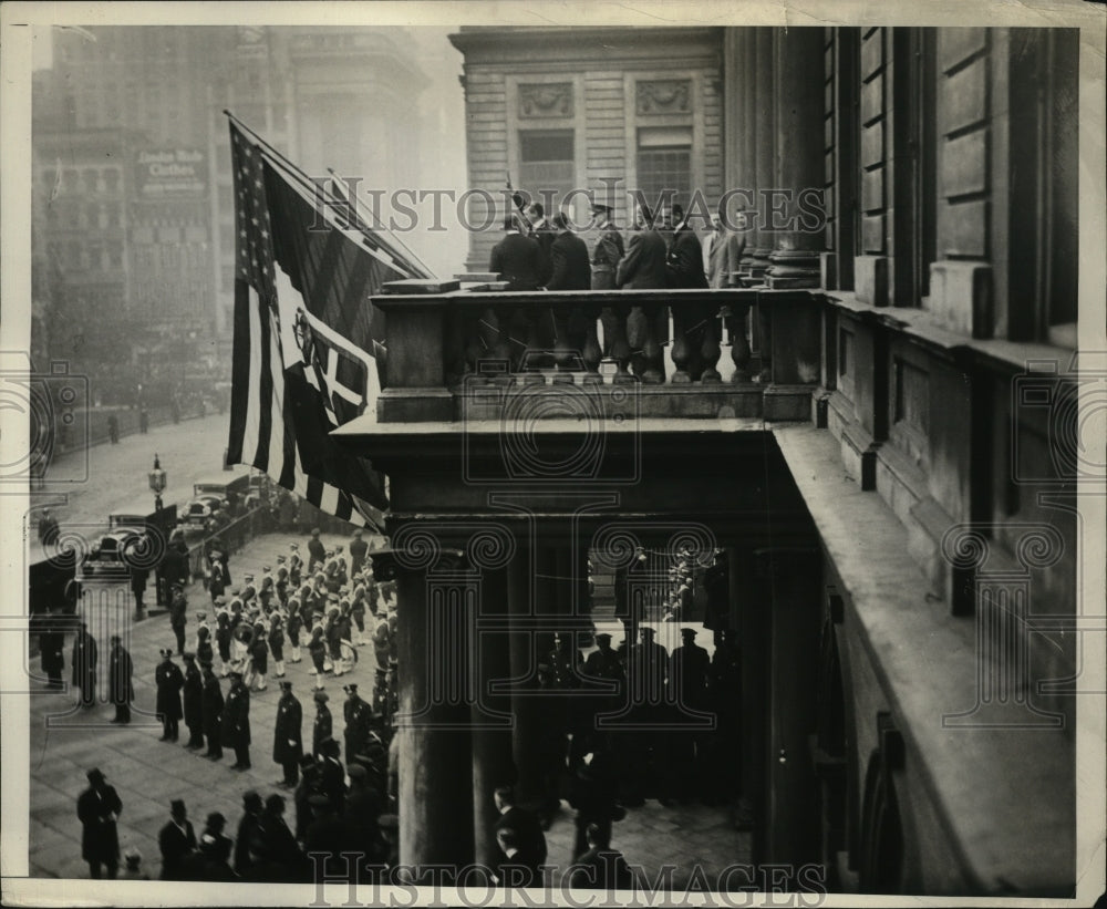 1931 Press Photo New York Italian Minister Dino Grandi welcomed NYC - neny23886
