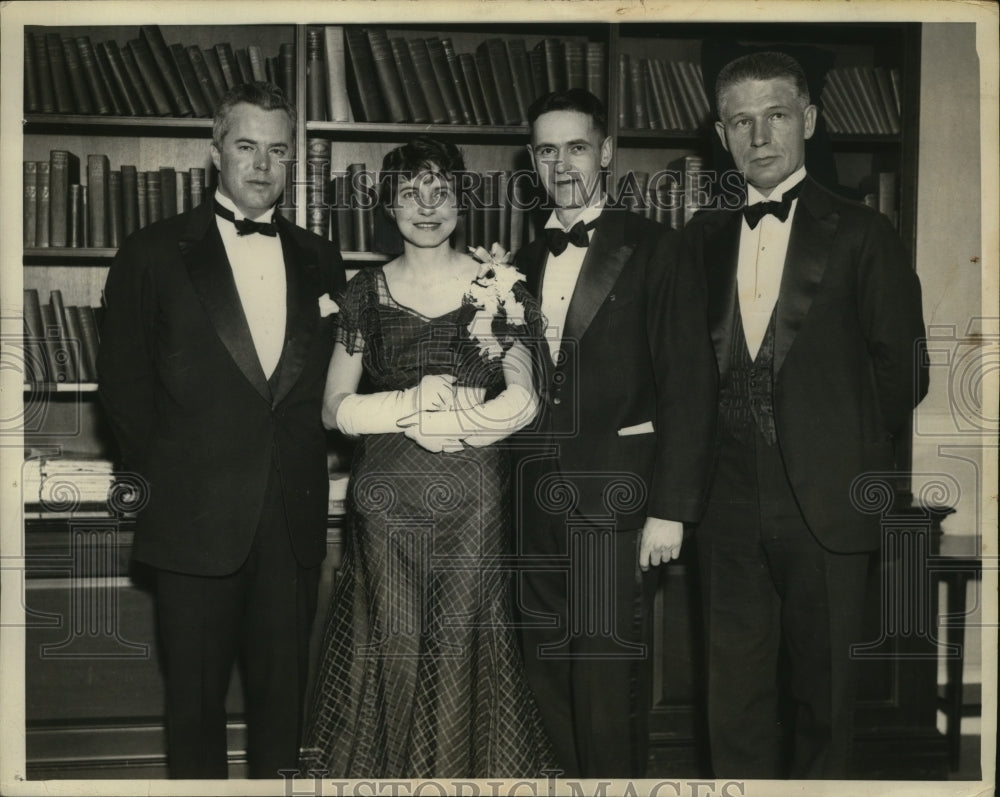 1934 Press Photo New York Four winners of Pulitzer Award for Journalism NYC