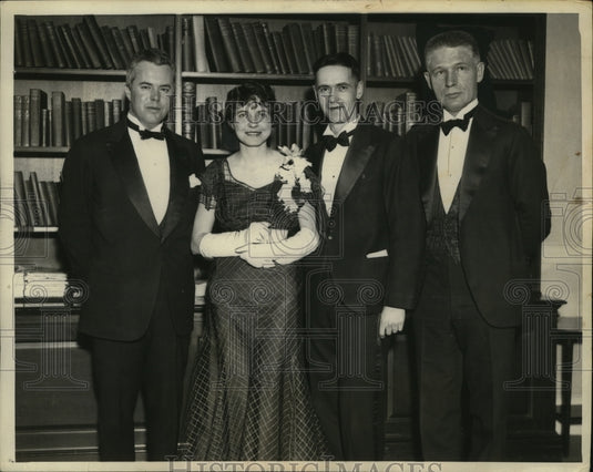 1934 Press Photo New York Four winners of Pulitzer Award for Journalism NYC