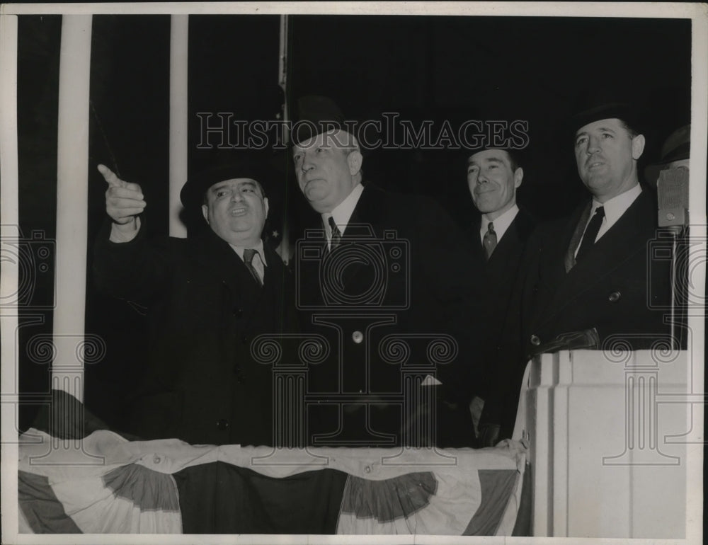 1937 Press Photo New York Mayor F.H.La Guardia opened Express Highway NYC