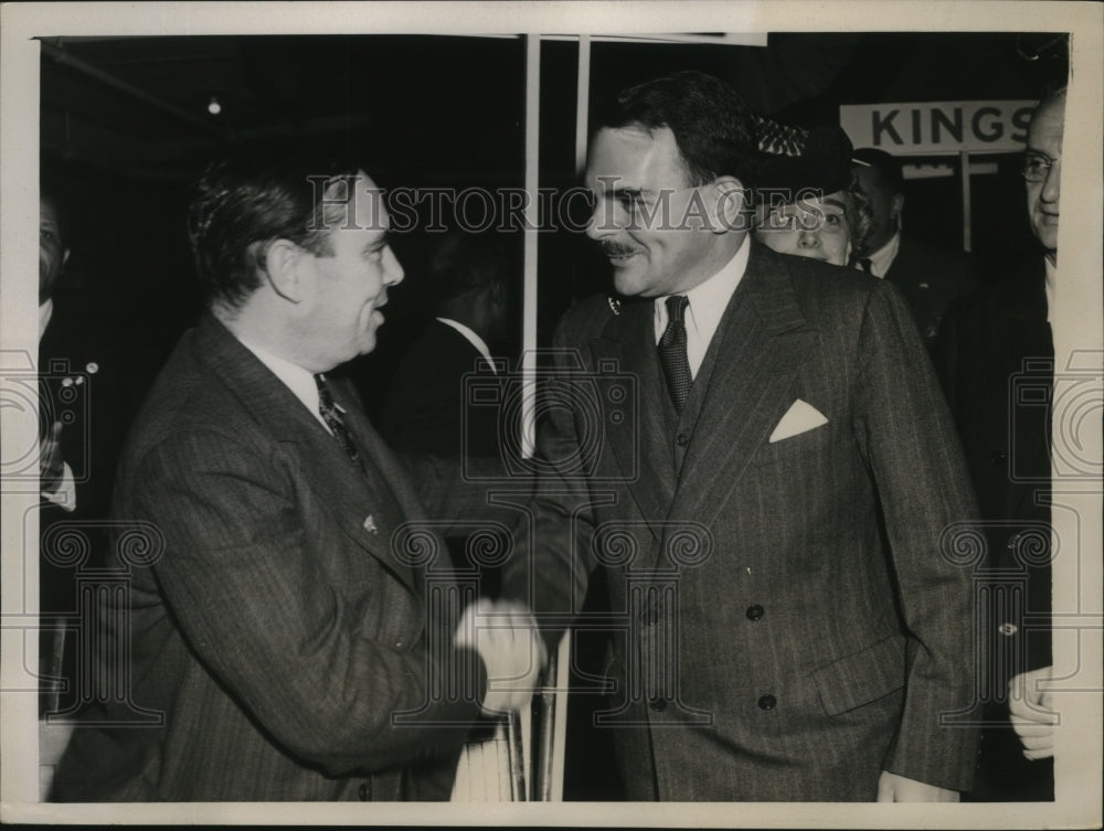 1940 Press Photo New York Rep Joseph W Martin & Thomas Dewey NYC - neny25364