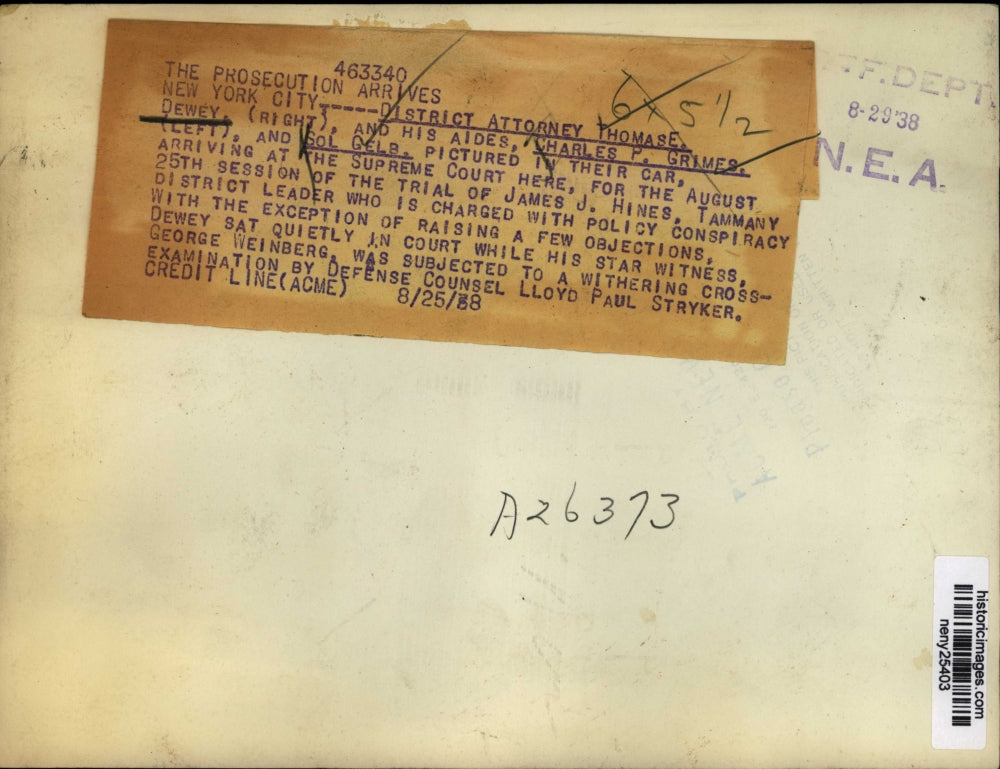 1938 Press Photo NEW YORK - neny25403