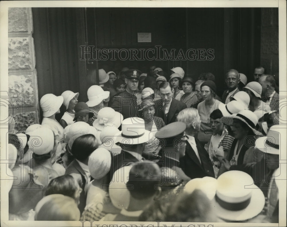 1932 Press Photo New York Mayor James J Walker at Old St Mary's NYC - neny25489