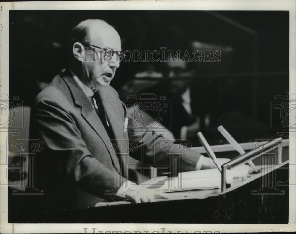 1962 Press Photo New York Adlai Stevenson General Assembly's Angola Debate NYC