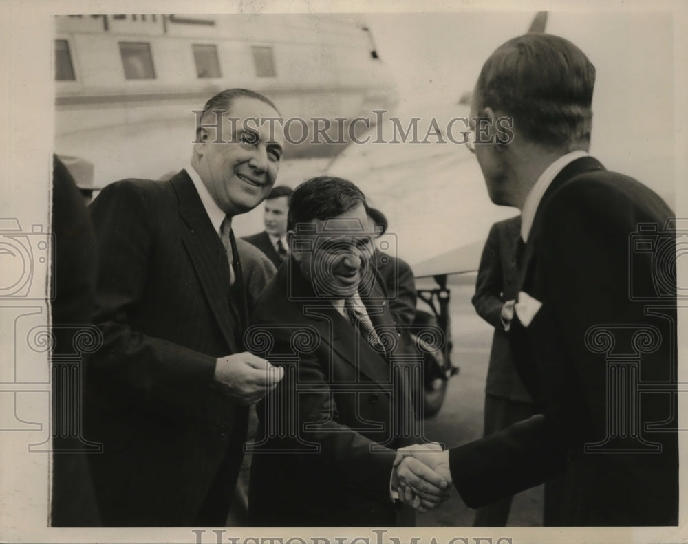 1940 Press Photo New York Mayor Fiorello La Guardia and Mayor Stanley Lewis NYC