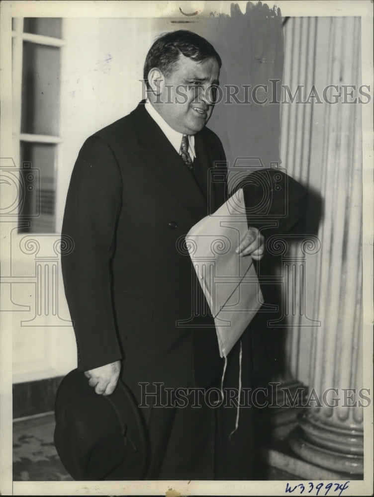 1936 Press Photo New York Mayor Fiorello LaGuardia visits White House from NYC- Historic Images