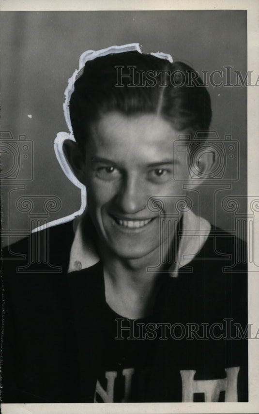 1929 Press Photo Frank Nemeth, Union Trusts Basketball Player - neo00333