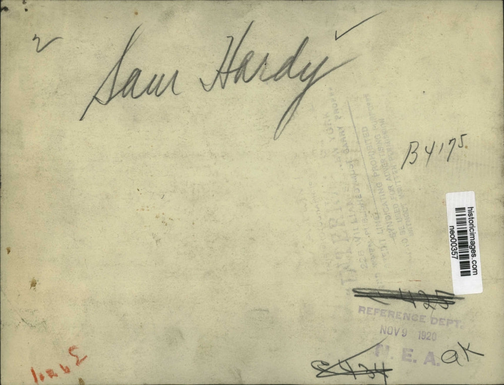 1920 Press Photo Actor Sam Hardy - neo00357