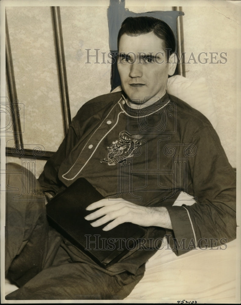 1938 Press Photo Luther Hill of First Baptist Church, Fasting in Tennessee