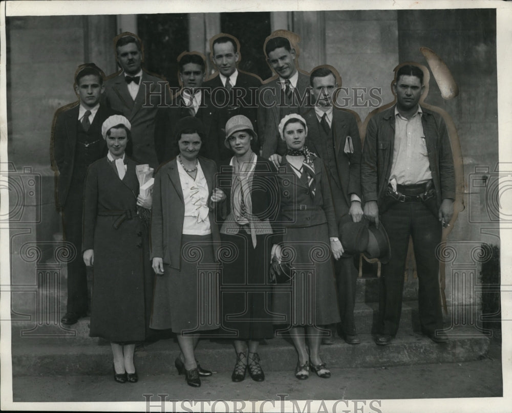 1932 Press Photo Marshall College students at a function - neo00754