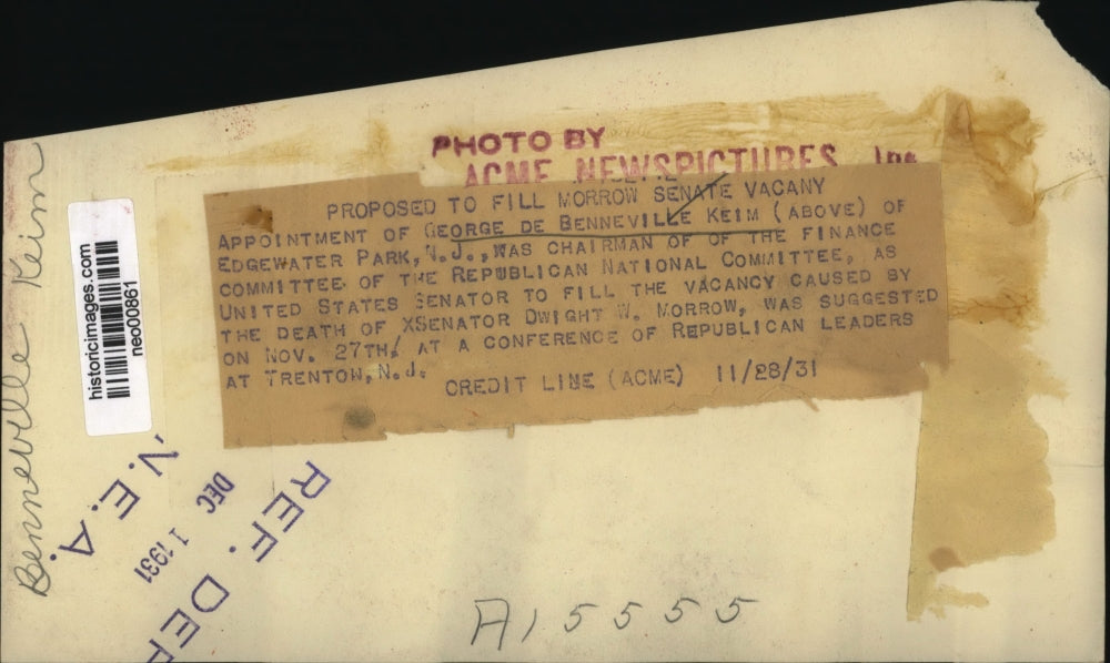 1931 Press Photo George De Benneville Keim Finance committee of GOP - neo00861