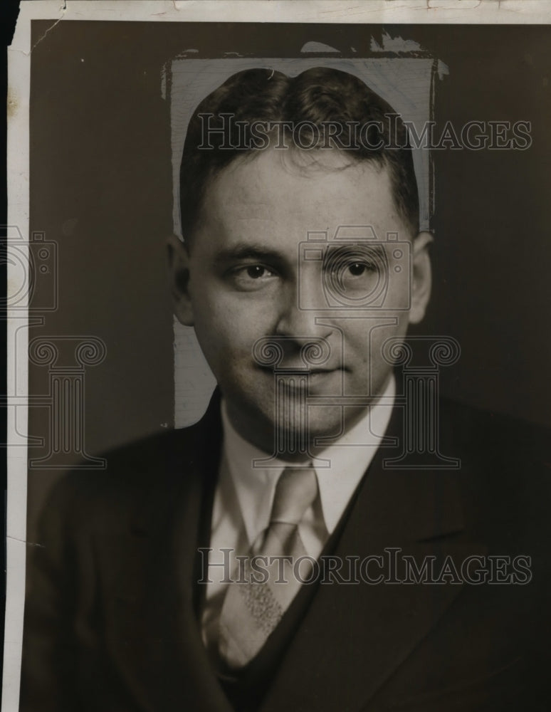 1934 Press Photo Leo Kobb, opera Conductor - neo01103