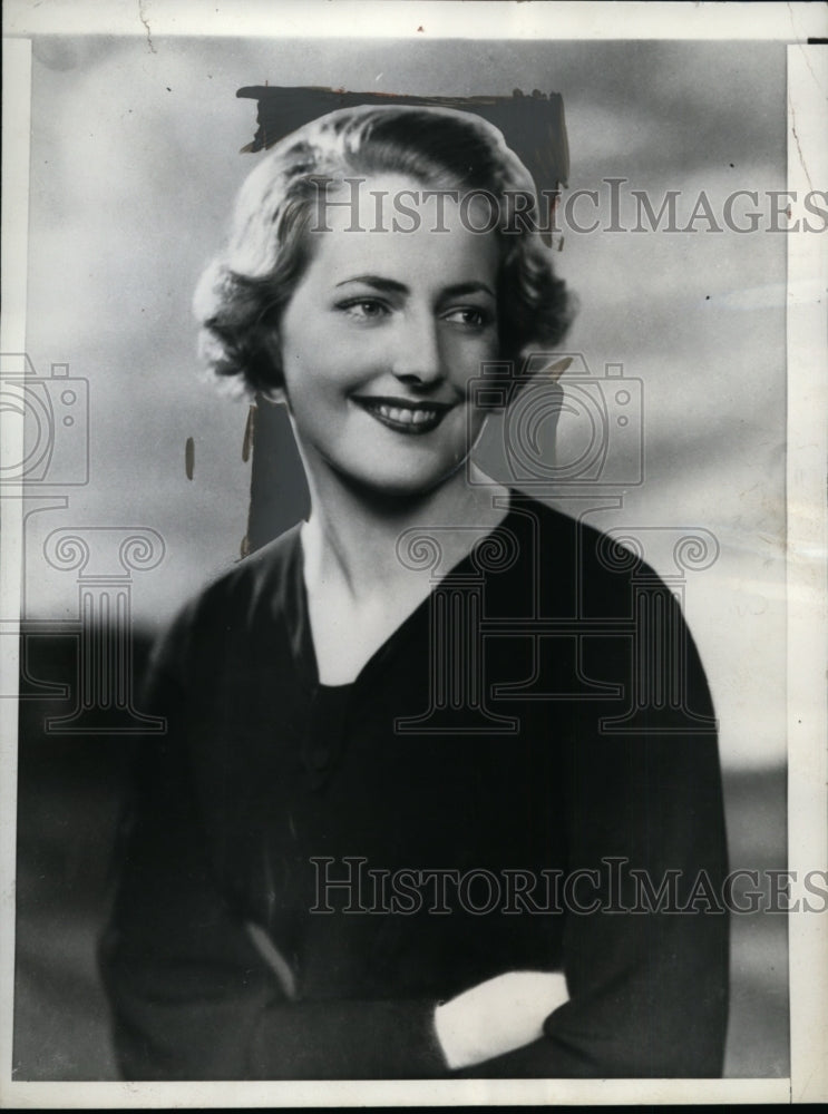 1937 Press Photo The Hon Lavinia Strutt to wed the Duke of Norfolk - neo01313