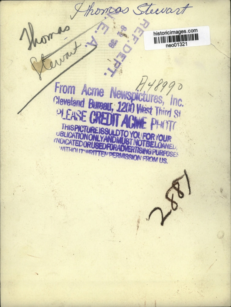 1938 Press Photo Thomas Stewart in a business suit - neo01321