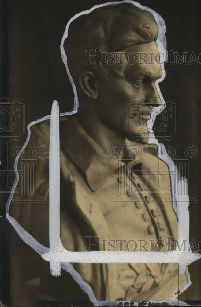 1932 Press Photo Marble bust of Alexander Petofi Hungarian poet - neo01528