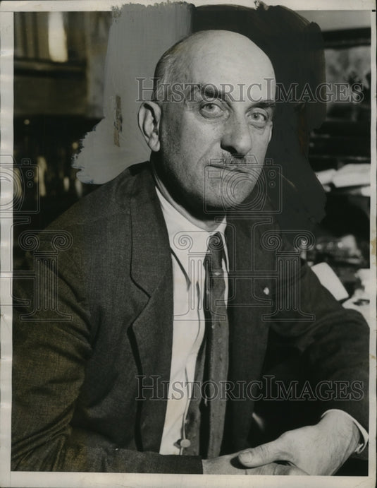 1934 Press Photo Reverend John R Sommerlatte of United Textile Workers