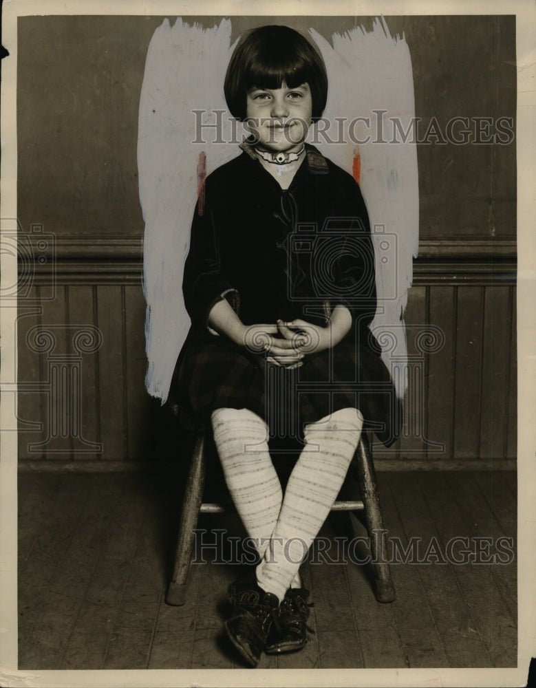 1929 Press Photo Sarah Speiken, 7-Year-Old Pittsburgh Girl - neo01677