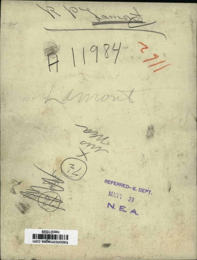 1929 Press Photo R.P. Lamont - neo01699