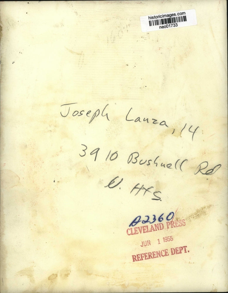1955 Press Photo Joseph Lanza of Ohio - neo01733