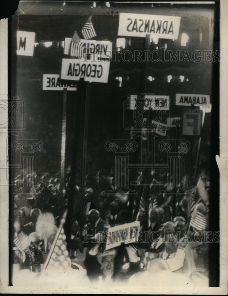 1932 Press Photo Hoover Demonstration at Republican National Convention