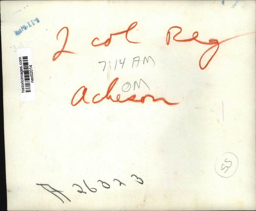 1951 Press Photo Secretary of State Dean Acheson, Senator Brian McMahon