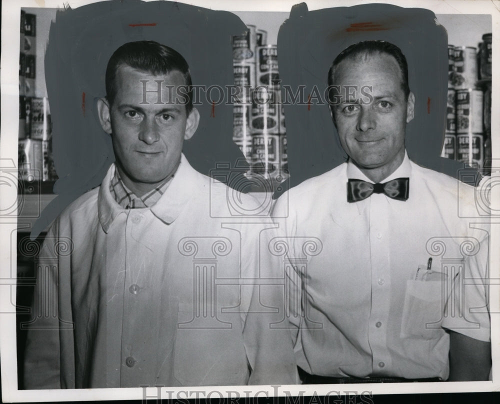 1955 Press Photo Carrol Miller, Glenn Williard Cleveland business men