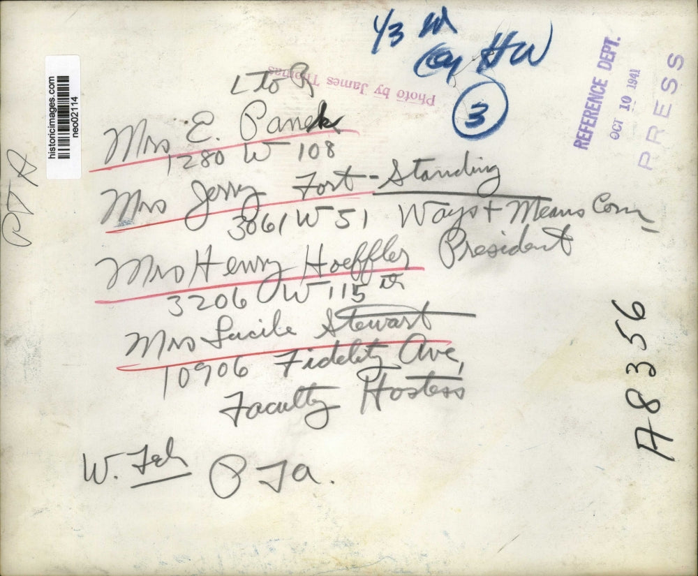 1941 Press Photo PTA Members - neo02114