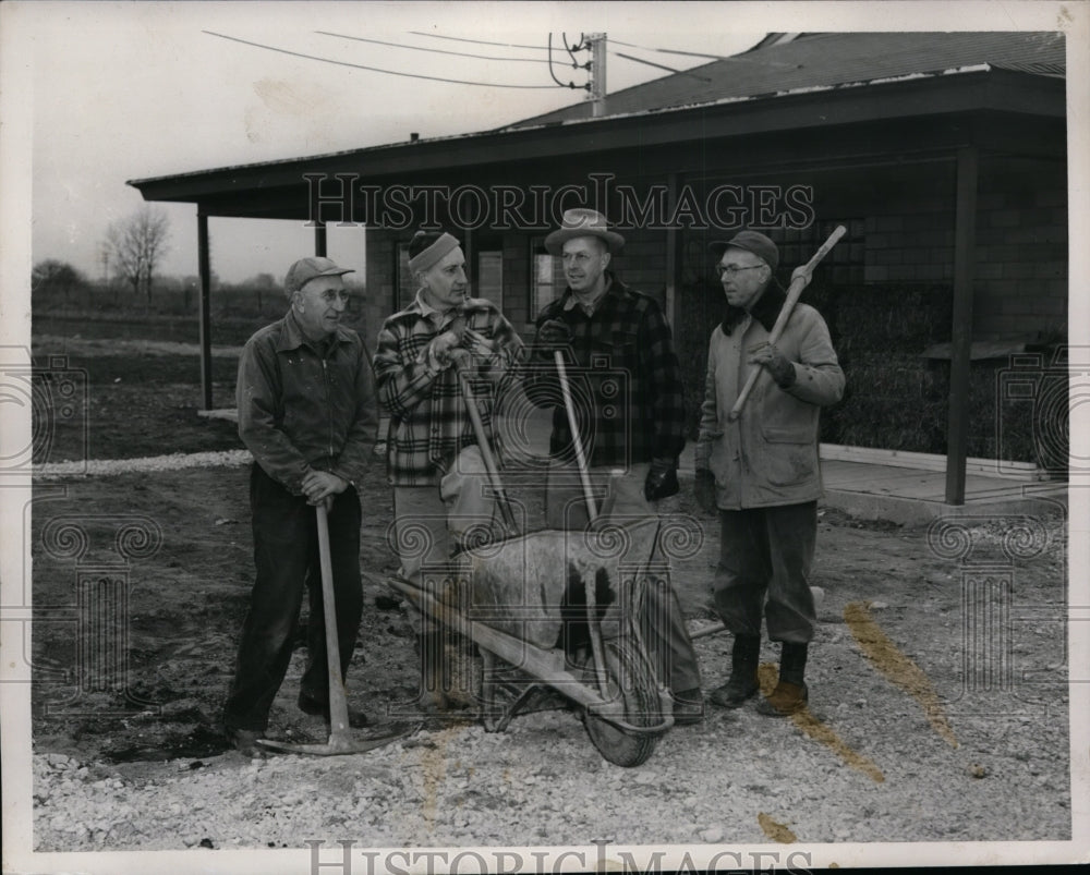 1954 Press Photo Trailer Park Do-It-Yourself Project of Ohio Fuel Gas Company