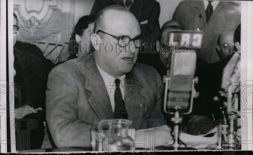 1955 Press Photo Alejandro Leloir of Supreme Peronista Council, Brazil