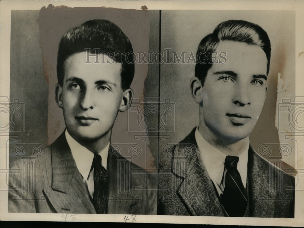 1950 Press Photo Thedore A. Trent-Lyon, Dr. Louis Thorne of New Haven Shooting