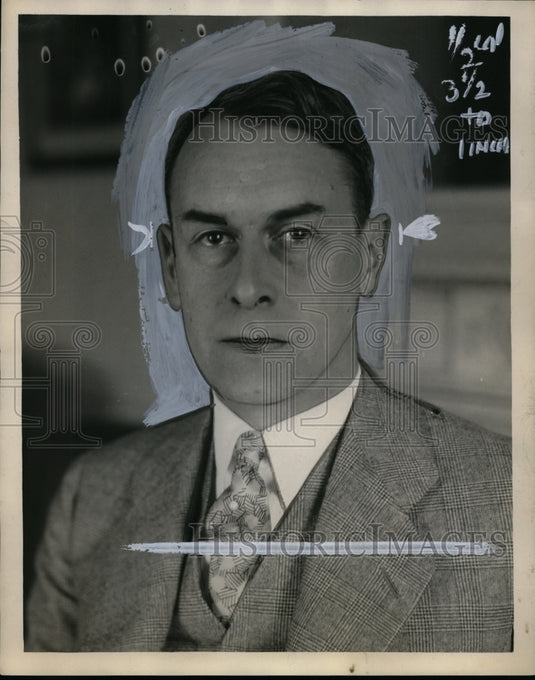1927 Press Photo Burton P. Fowler of Wilmington, Delaware - neo02517