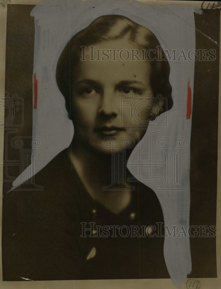 1934 Press Photo Martha Drake, Daughter of Francis E. Drake - neo02526