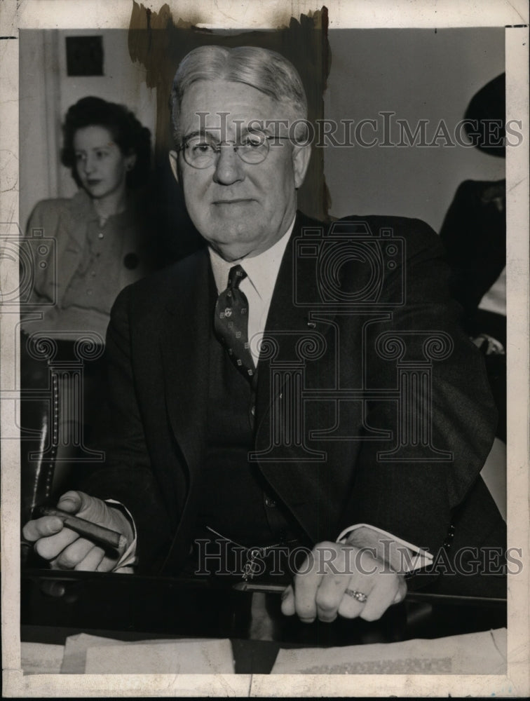 1944 Press Photo John M. Hancock at House Post-War Economic Policy & Planning