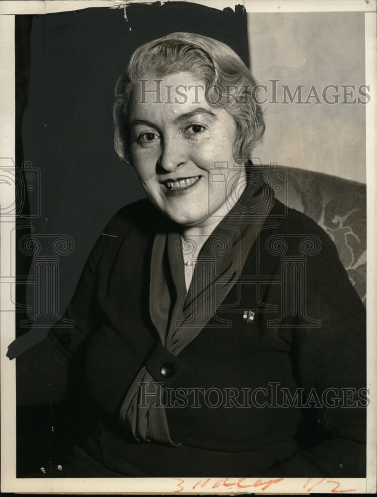 1933 Press Photo Mrs. Peter A. Drury Jr., Honorary Member Italian Fascisti