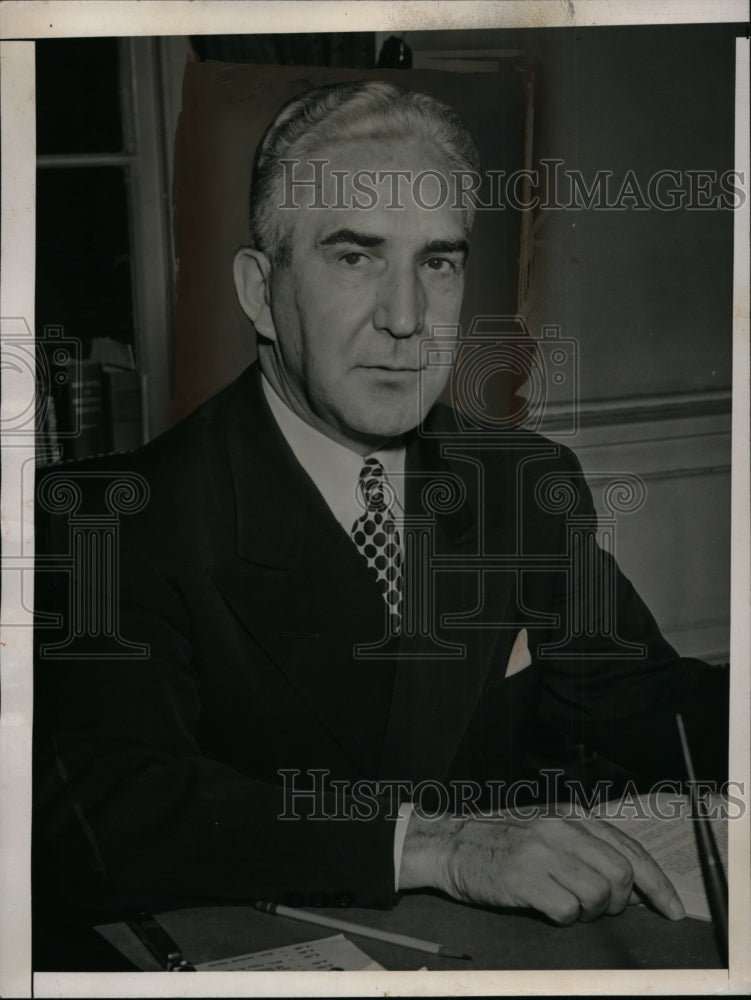 1945 Press Photo George J. Schoeneman, Truman Administration Assistant